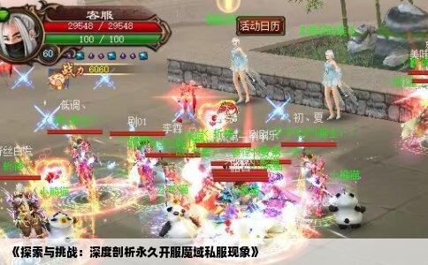《探索与挑战：深度剖析永久开服魔域私服现象》